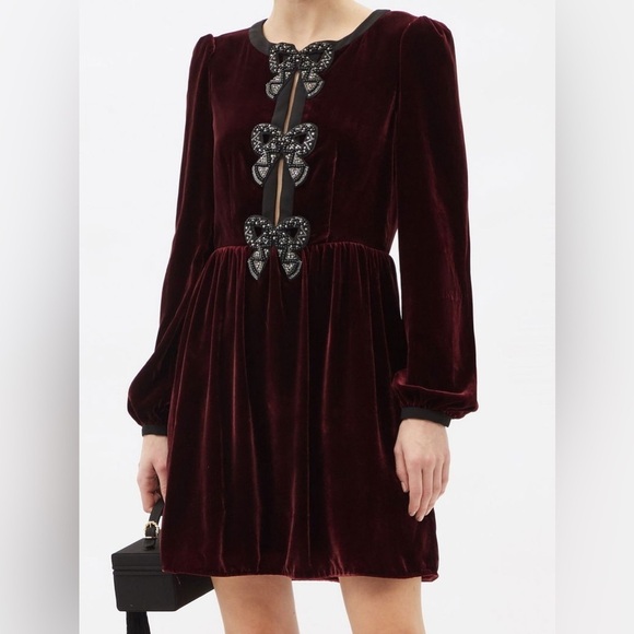 Saloni Camille Bow Embellished Dress - Picture 4 of 8